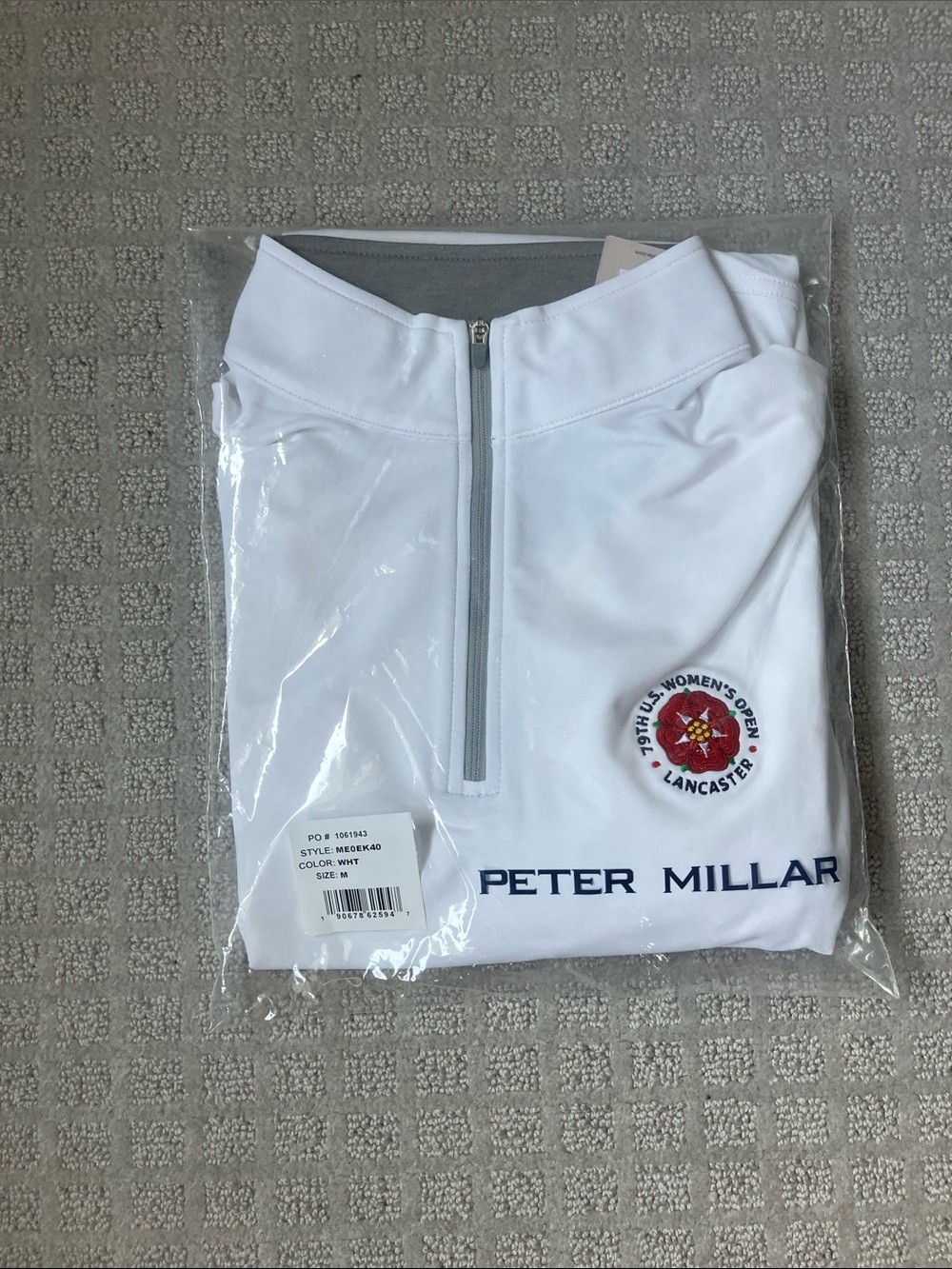NWT Men’s M Peter Millar Pullover - Lancaster Logo
